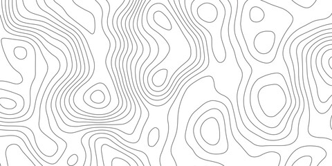 Abstract background of the topographic contours map with geographic line map .white wave paper curved reliefs abstract background .vector illustration of topographic line contour map design .
