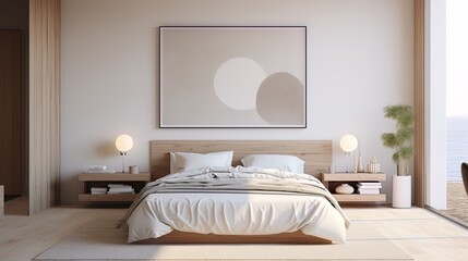 Minimalism in the bedroom: cleanliness of lines and late shades
