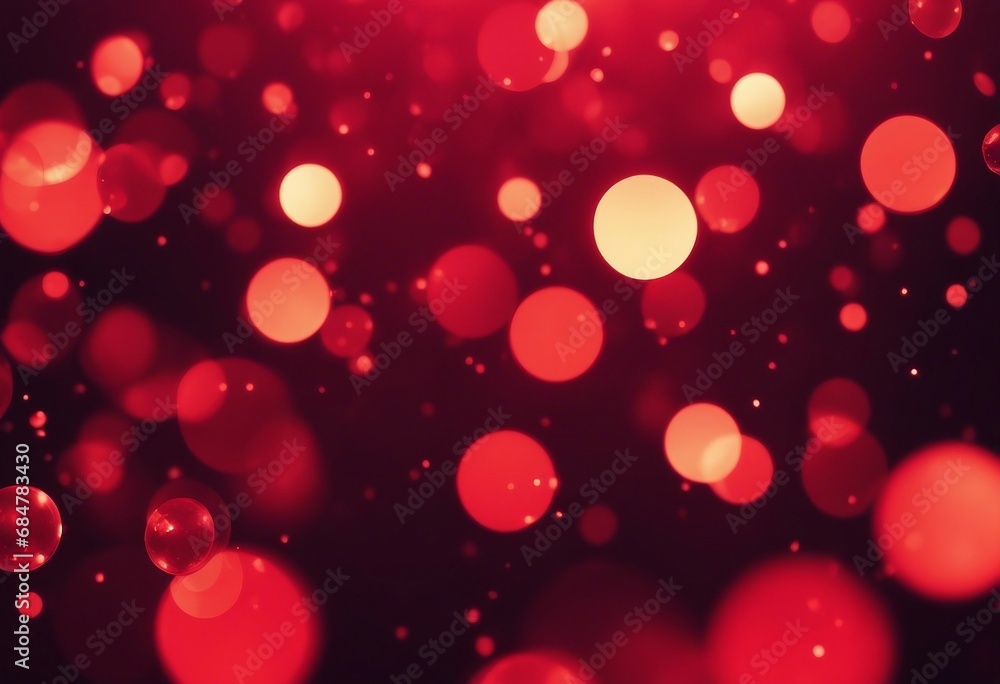 Aufkleber red glow particle abstract bokeh background