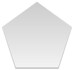 Geometry paper cut. Vector illustration.	