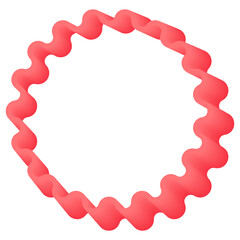 Star 3d icon frame. Vector illustration.