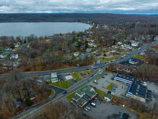Aerial Drone of Mount Olive Budd Lake New Jersey
