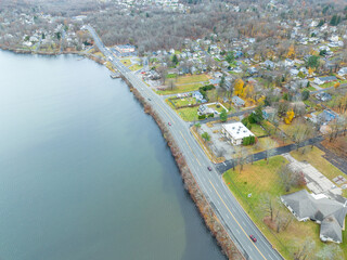 Aerial Drone of Mount Olive Budd Lake New Jersey