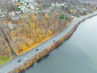 Aerial Drone of Mount Olive Budd Lake New Jersey