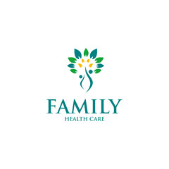 family health care logo vektor	