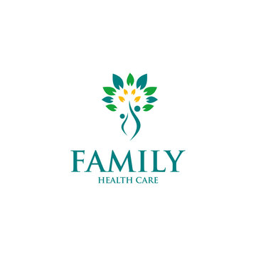 family health care logo vektor	