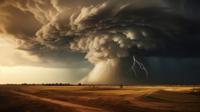 An approaching hurricane. Disasters and natural disasters. Environmental disasters and climate change.