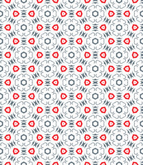 Multi color seamless abstract pattern. Background and backdrop. Multi Colored. Colorful ornamental design. Colored mosaic ornaments. Vector graphic illustration. EPS10.