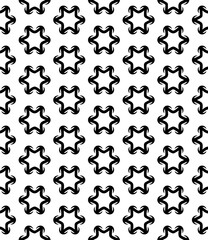 Black seamless abstract pattern. Overlay for background and backdrop. Ornamental design. PNG graphic illustration with transparent background.
