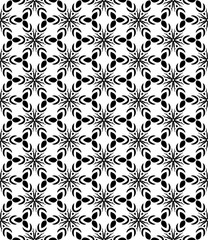 Black seamless abstract pattern. Overlay for background and backdrop. Ornamental design. PNG graphic illustration with transparent background.