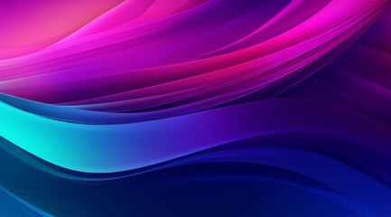 A smooth blend of pink and purple waves in an abstract design.