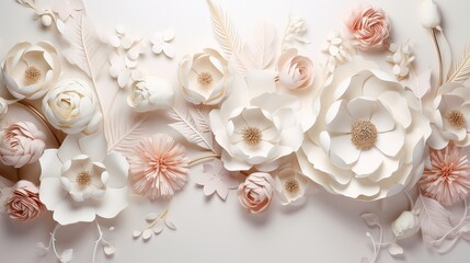 A wallpaper for a floral wedding backdrop that is elegant