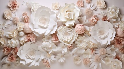 A wallpaper for a floral wedding backdrop that is elegant