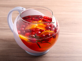 Healthy natural tea infusion
