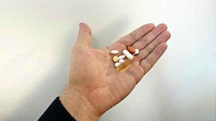 hand with pills