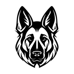 German Shepherd - Simple Logo Design