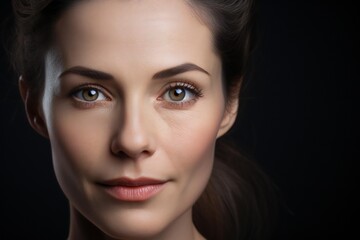 Fototapeta premium Captivating Image of Advanced Facial Rejuvenation Procedures on Woman's Face