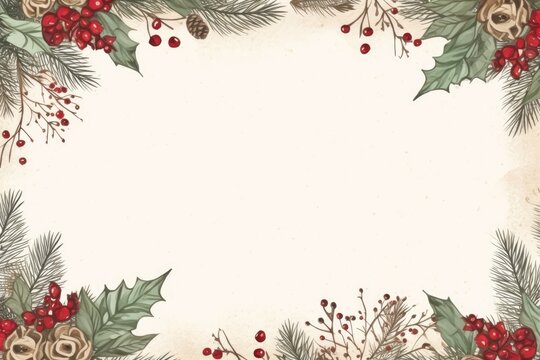 Empty christmas themed background