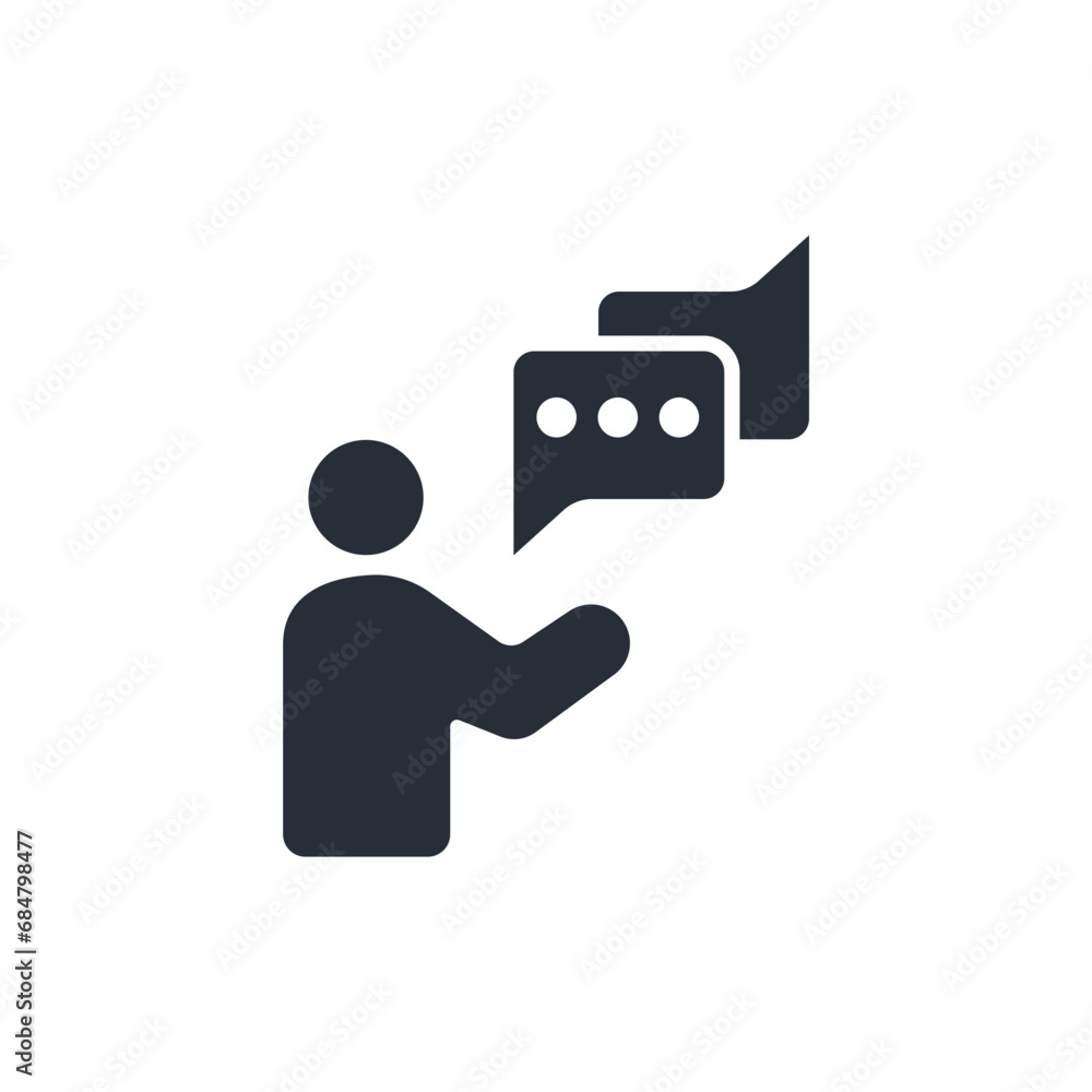 Poster help icon. vector.editable stroke.linear style sign for use web design,logo.symbol illustration.