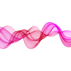 Abstract background of pink lines waves, transparent horizontal waves, design element
