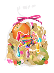 Bolsa de dulces de posada o aguinaldo