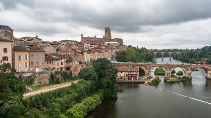 Architecture of the city of Albi in France