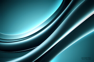 Minimal Abstract Dynamic textured background design in 3D style with black blue wave. Vector illustration.