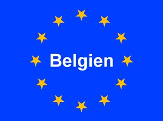 Illustration einer Europaflagge mit der Aufschrift 