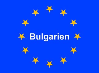 Illustration einer Europaflagge mit der Aufschrift 