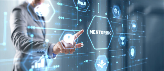 Mentoring Business. Personal Coaching. Training personal concept