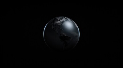  a black and white photo of the earth on a black background with the moon in the middle of the picture.
