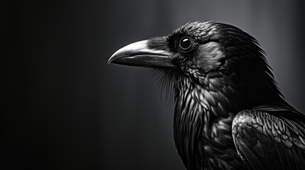 Fototapeta premium a black and white photo of a bird with a very large beak and a very long bill of feathers on it's head.