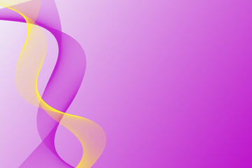 a purple and yellow background with a curved wave