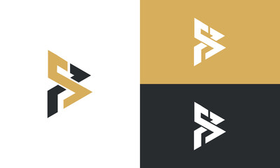 collection of initials s and p logo design vector - obrazy, fototapety, plakaty