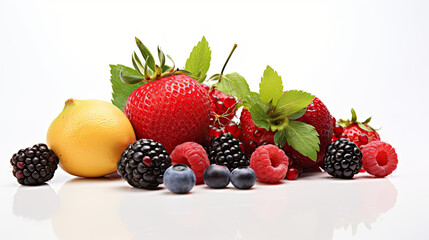 Obraz premium white background fruit