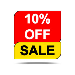 % OFF SALE Vector illustration RGB template for promotion discount sale advertising.