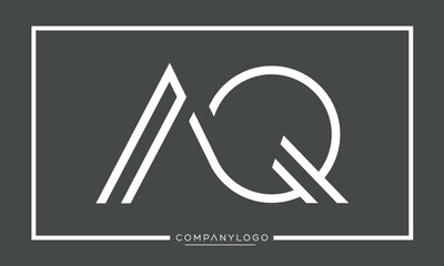 Alphabet Letters icon logo AQ or QA monogram
