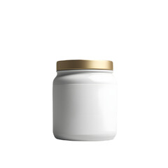 Transparent Aura, Front View Blank Jar Mockup with Ethereal Background