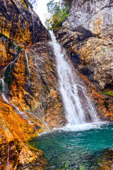 Zuger Wasserfall in Zug-Lech (Vorarlberg, Österreich)
