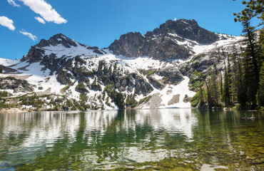 Mountains lake