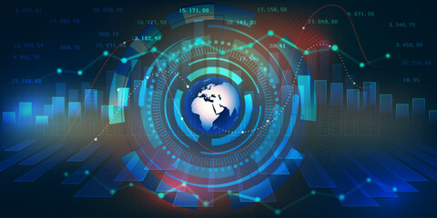 Financial trade forex concept. Stock market and exchange. Candle stick graph chart. vector illustration
