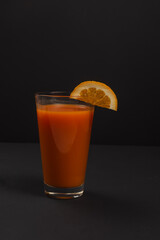 orange juice in glass