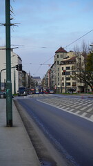 Krakow Poland streets during winter 2023