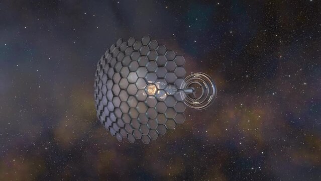 Starship with a Honeycomb Solar Sail