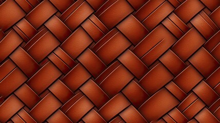 Naklejka premium a seamless pattern image that realistically captures the intricate details of a woven leather texture. SEAMLESS PATTERN. SEAMLESS WALLPAPER.