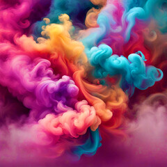 Obraz premium colorful smoke background