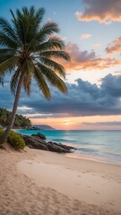 Fototapeta premium trees at sunset