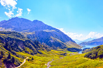 Der Spullersee in Dalaas/Vorarlberg (Österreich)