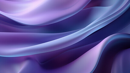 Fototapeta premium Deep Purple and Periwinkle Liquid Silk Background for Wallpaper, Banners - Generative AI