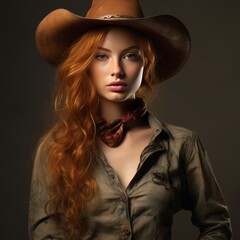 a ginger cowgirl